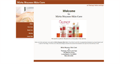 Desktop Screenshot of mirtamoyanoskincare.com