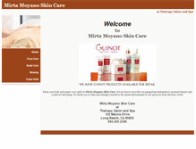 Tablet Screenshot of mirtamoyanoskincare.com